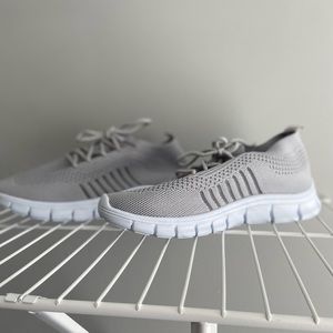 Brand new, women, gray athletic shoes
